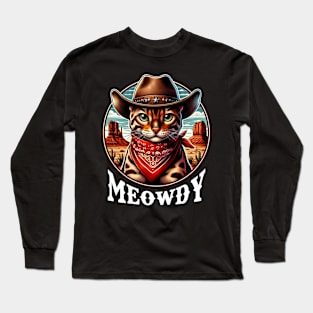 Wild at Heart Trendy Tee for Fans of Bengal Cats Long Sleeve T-Shirt